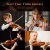 Picture of Eastar 1/4 Violin Set Fiddle for Beginners with Hard Case, Rosin, Shoulder Rest, Bow, and Extra Strings (Imprinted Finger Guide on Fingerboard)， EVA-3