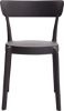 Picture of Amazon Basics Dark Grey, Armless Bistro Dining Chair-Set of 2, Premium Plastic