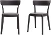 Picture of Amazon Basics Dark Grey, Armless Bistro Dining Chair-Set of 2, Premium Plastic