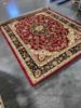 Picture of Medallion Kashan Red Traditional Rug Area 6'7x9'6.