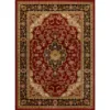 Picture of Medallion Kashan Red Traditional Rug Area 6'7x9'6.