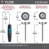 Picture of Taylor Thermometer 3Pc Set Includes 1 Super Fast Digital Thermometer and 2 Leave-in Oven-Safe Analog Meat Thermometers.