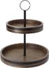 Picture of Mikasa Vintage Mango Wood 2 Tier Lazy Susan