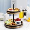 Picture of Mikasa Vintage Mango Wood 2 Tier Lazy Susan