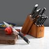 Picture of Cangshan German Steel Forged 12-Piece Knife Block Set, Acacia -BLACK.