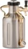 Picture of GrowlerWerks uKeg Carbonated Growler-Great Gift for Beer Lovers, 64 oz, Stainless Steel