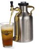 Picture of GrowlerWerks uKeg Carbonated Growler-Great Gift for Beer Lovers, 64 oz, Stainless Steel