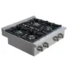 Picture of ANCONA Commercial Style 30 in. Slide-In Gas Cooktop in Stainless Steel with 4 Burners