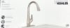 Picture of Kohler K-R33449-VS Lir Pull-Down Kitchen Sink Faucet, Vibrant Stainless finish