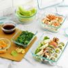 Picture of Snapware Pyrex 18-piece Glass Food Storage Set.