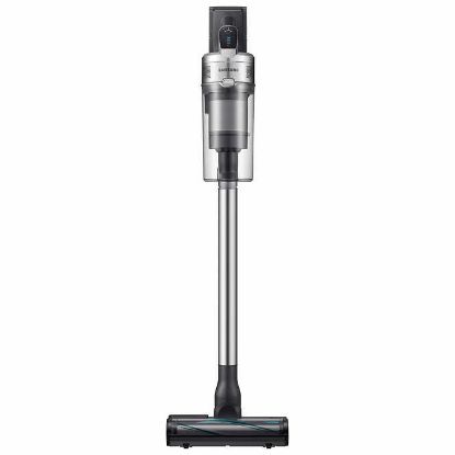 Picture of Samsung Jet 90 Cordless Stick Vacuum Long Lasting Battery and 200 Air Watt Suction Power, Complete with Telescopic Pipe, Titan Silver