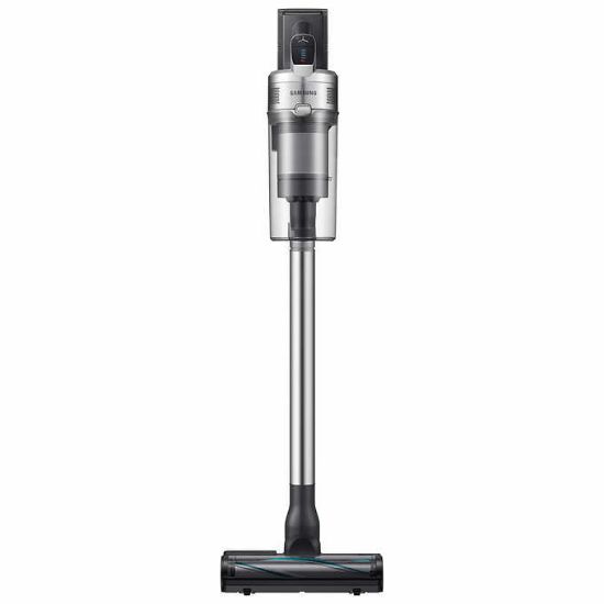 Picture of Samsung Jet 90 Cordless Stick Vacuum Long Lasting Battery and 200 Air Watt Suction Power, Complete with Telescopic Pipe, Titan Silver