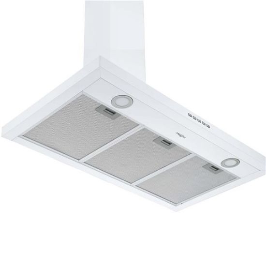 Picture of Ancona 36-in Convertible Wall-Mounted Pyramid Range Hood - 440 CFM - White Model #AN-1547.