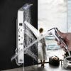 Picture of  Shower Panel Tower System , Stainless Steel Shower Tower with Multi-Functions, Waterfall Showerhead, Massage Shower Jets, Rain Shower System