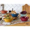 Picture of Over and back Comfort Food 6-piece Bowl Set Colored Stoneware Dishwasher and Microwave Safe.