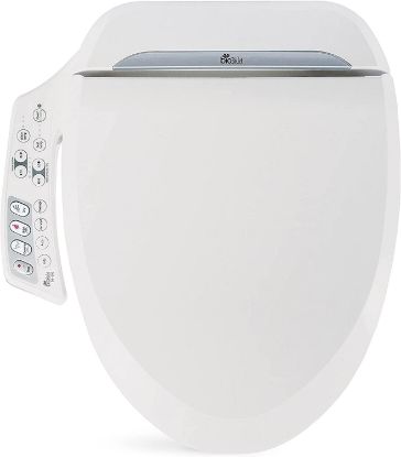 Picture of Bio Bidet Ultimate BB-600 Bidet Toilet Seat, adjustable Heated Seat and Freshwater, Dual Nozzle Sprayer, Posterior Feminine Wash, Elongated