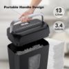 Picture of Bonsaii Paper Shredder for Home Use,6-Sheet Crosscut Paper and Credit Card Shredder for Home Office