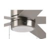 Picture of Harbor Breeze Quonta 52-in Brushed Nickel LED Indoor Flush Mount Ceiling Fan with Light (5-Blade)