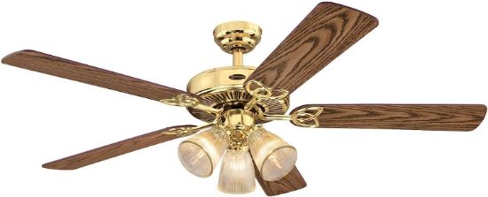 Picture of Westinghouse Lighting Vintage Indoor Ceiling Fan with Light, 52 Inch