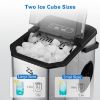 Picture of ZS Ice Maker Countertop with Bullet Ice, Zstar 10,000pcs/26Lbs/Day, Portable Ice Machine with Ice Scoop, 45lb Quiet Design and Self-Cleaning Function for Kitchen Office