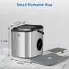 Picture of ZS Ice Maker Countertop with Bullet Ice, Zstar 10,000pcs/26Lbs/Day, Portable Ice Machine with Ice Scoop, 45lb Quiet Design and Self-Cleaning Function for Kitchen Office