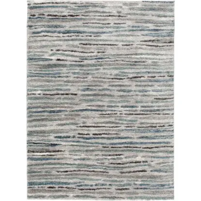 Picture of Shoreline Grey/Multi 5 ft. x 7 ft. Striped Area Rug