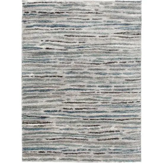 Picture of Shoreline Grey/Multi 5 ft. x 7 ft. Striped Area Rug