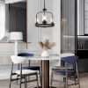 Picture of Anmire Industrial Pendant Lighting with Seeded Glass Lampshades, 3-Light