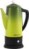 Picture of Elite Gourmet  Electric Coffee Percolator  Brew Progress Knob Cord-less Serve, 12-Cup, Retro Green