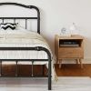 Picture of FDLOGW Twin Size Bed Frame with Headboard and Footboard, 14 Inch High, No Box Spring Needed Heavy Duty Metal Platform Bedframe, Noise Free