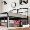 Picture of FDLOGW Twin Size Bed Frame with Headboard and Footboard, 14 Inch High, No Box Spring Needed Heavy Duty Metal Platform Bedframe, Noise Free