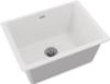 Picture of Elkay Quartz Classic ELGU251912PDWH0 White Single Bowl Undermount Laundry Sink with Perfect Drain