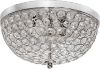 Picture of Elegant Designs 2 Light Polished Chrome Ceiling Light with Crystals -AEFM0001-CHM