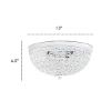 Picture of Elegant Designs 2 Light Polished Chrome Ceiling Light with Crystals -AEFM0001-CHM