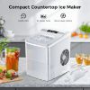 Picture of AGLUCKY Countertop Ice Maker Machine, Portable Ice Makers Countertop, Make 26 lbs ice in 24 hrs,Ice Cube Rready in 6-8 Mins with Ice Scoop and Basket