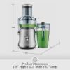 Picture of Breville Juice Fountain Cold Plus Juicer, BJE530, Brushed Stainless Steel