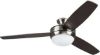 Picture of Harbor Breeze Brushed Nickel Ceiling Fan with Light with Remote 44 in