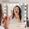 Picture of Hollywood Mirror with Lights, Vanity Makeup Mirror with Smart Touch Control, 3 Color Modes, Large Size Dimmable Light, Detachable 10X Magnification Mirror, with USB Socket