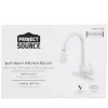 Picture of Project Source Tucker White Single Handle Pull-down Kitchen Faucet with Deck Plate