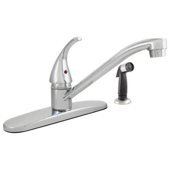 Picture of LDR Kitchen Faucet One Handle Chrome Side Sprayer Included Chrome