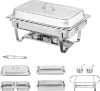 Picture of VEVOR Chafing Dish Buffet Set, 2 Packs, Silver