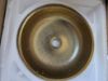 Picture of Gold Bathroom Vessel Sink Luxury Golden Round Bowl and Hand Carved Ceramic Countertop