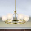 Picture of allen + roth Blidge 6-Light Brushed Gold Traditional Dry rated Chandelier