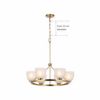 Picture of allen + roth Blidge 6-Light Brushed Gold Traditional Dry rated Chandelier