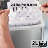 Picture of Silonn Ice Makers Countertop, 9 Cubes Ready in 6 Mins, 26lbs in 24Hrs, Self-Cleaning Ice Machine with Ice Scoop and Basket, 2 Sizes of Bullet Ice, Stainless Steel