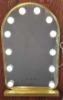 Picture of LUXFURNI Hollywood Mirror for Bedroom,Vanity Lighted up Mirror with 12 Dimmable Bulbs Smart Touch 