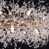 Picture of Wellmet Firework Chandelier 38 inch, Modern Crystal Chandelier Gold Wagon Wheel