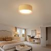 Picture of WINGBO 20" Modern 5-Light Flush Mount Ceiling Light Fixture with Fabric & Acrylic