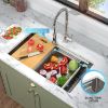 Picture of Mocoloo  33"x19"x10" Undermount Kitchen Sink Stainless Steel