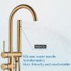 Picture of YAGATAP Freestanding Bathtub Faucet Floor Mount with Handheld Shower Mixer